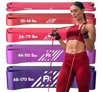 FX FFEXS Resistance Bands Set Men - Exercise Bands Durable Latex - Pull Up Bands Gym - Stretch Bands for Exercise - Workout Bands Fitness - Elastic Bands Gym - Men & Women - All Strength Levels