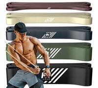 FX FFEXS Resistance Bands Set Men - Exercise Bands Durable Latex - Pull Up Bands Gym - Stretch Bands for Exercise - Workout Bands Fitness - Elastic Bands Gym - Men & Women - All Strength Levels