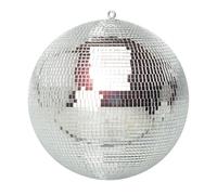 FX Lab 12-Inch Silver Disco Ball, Durable Mirror Glitter Sphere with P