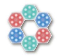 FX Lab Fxlab Touch Sensitive Colour Changing Mood Lights Set of 6 Battery Operated