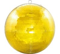 Fx Lab Professional (20") 500mm Lightweight Mirror Glitter Ball with Gold Facet Mirrors and Two Hanging Points For Saftey For Theatre, Club, Disco, Shop Display, Exhibition Use