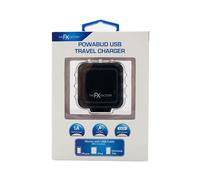 FX 'Mains Charger' for USB 1A & Micro USB Devices for USB 1A Black FX Black