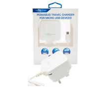 FX Mains Charger Powabud for Micro USB Devices White