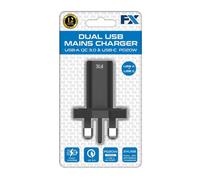 Fx Mains Charger Usb 1A Compatible With Usb Devices, Black