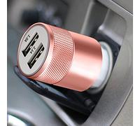 Fx Powabud Car Charger Usb 2.1A Twin Socket Rose Gold