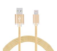 Fx Powabud Nylon Braided Usb Data Cable For Phone, Gold