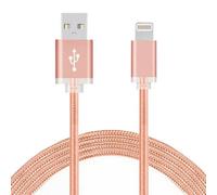 Fx Powabud Nylon Braided Usb Data Cable For Phone, Rose Gold