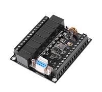 FX1N 20MR PLC Controller, Compact 12 Input 8 Relay Output Ladder Logic Control Board with 32 Bit MCU 24V DC GX Developer GX Work2 Support for Industrial Automation 1 Pc