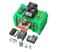 FX39 Fusion Splicer Fiber Optical 6s Fast Splicing, 6 Motors Touch Screen Core Alignment Fiber Splicer with 7800mAh Large Battery Capacity+5000 Electrodes Life+Power Meter -70~+10dB