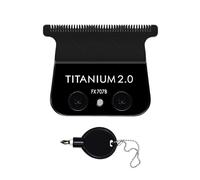 FX707B DLC Replacement Blades Compatible with BaBylissPRO FX787 & FX726 Barberology Trimmer Blades (Black 1 Pack)