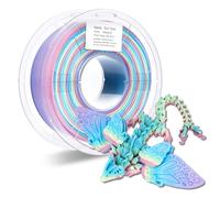 FXAAGFH Rainbow PLA Filament 1.75mm, Multicolor 3D Printing Model Filament Matte, 0.02mm, 2.2lbs 1kg