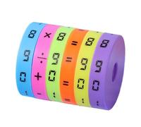 FxaumsGxuk 20 Pieces Kids Arithmetic Cube, 5x4cm Colorful Math Game Cylinder Cube, Learning Arithmetics Cubes Cylinders Intelligence Math Cubes, Cylinder Arithmetic Cubess For Girls Kids