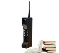 FxaumsGxuk Brick Phone Retro With Antenna And Buttons 4x7x32cm Iron Retro Brick Cell Phone Ornament, Old Fashioned Stylized Cellphone Cellular Phones Prop For Simulation Photographic Party Decorations