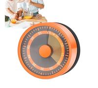 FxaumsGxuk Kitchen Timer, Time Clock with Loud Alarm, Stainless Steel Wind-Up Visible Clock for Cooking, Baking, Learning, Kitchen, Cooker, Refrigerator, Children, Seniors