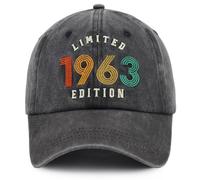 Fxbwhtey 62th 63th 64th 65th 66th 67th 68th 69th 70th 71th Hats Birthday Gifts for Men Women, Vintage 1963 Limited Edition, One size