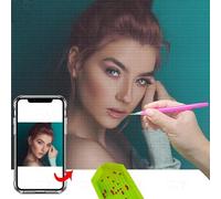 Fxddya Personalised Diamond Painting-Full Drill 5D Diamond Arts for Adults Private Custom Your Own Picture Gift for Family Home Wall Decor (8X12inch/20X30cm, Full Round Drill)