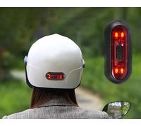 FXDSCA LED Helmet Light for Bell Moto-9S Moto-9SS, Motorcycle Bike Helmet Safety Warning Light USB Rechargeable LED Safety Helmet Light for Night Riding