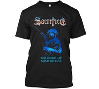 fxdszaszzdx Limited NWT Sacrifice Soldiers of Misfortune Canadian Thrash Metal T-Shirt Black XL