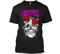 fxdszaszzdx Limited The 69 Eyes Hell Has No Mercy Finnish Glam Music Logo T-Shirt Black 3XL