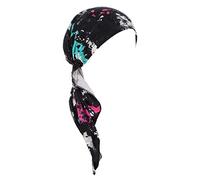 Fxhixiy Pre-Tied Bandana Turban Hat Chemo Cancer Hair Scarf Headwraps Headwear for Women Hair Cover Hat, Multicolour, One Size