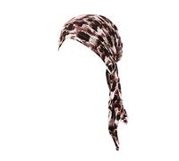 Fxhixiy Pre-Tied Bandana Turban Hat Chemo Cancer Headscarf Headwraps Headwear for Women Hair Cover Hat, Coffee Leopard, One Size