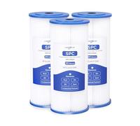 FXHSC Whole House Water Filter Cartridge Replacement for Well Water, 20 Micron Water Filter 10" x 4.5" Pleated Polyester Sediment Filter Compatible with FXHSC, R50-BBSA, WFHDC3001, W50PEHD - 3 Pack