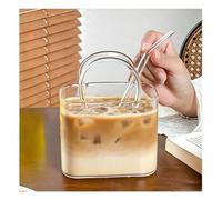 Fxiaobin Purse Cups for Cocktails with Straw Purse Drinking Bag Multifunctional for Fruit Juice Flowers Fish Tank,1pcs