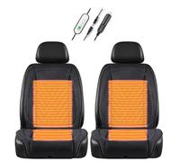 Fxiaobin Super warm and comfortable professional, , Non-Slip Easy Install Winter Driving Kit, heated car seat cover,Black-twoseats
