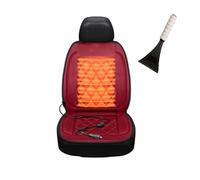 Fxiaobin Universal warmth Automotive Seat Covers Winter Front Seat Covers Comes with snow shovel The best gift for driver friends in winter,red-Onepiece