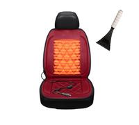Fxiaobin Universal warmth Car Seat Cover Winter Seat Covers Car Comes with snow shovel The best gift for driver friends in winter,red-Onepiece