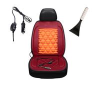 Fxiaobin Universal warmth Car Seat Cushion Winter Waterproof Car Seat Covers Comes with snow shovel The best gift for driver friends in winter,red-Onepiece