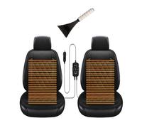 Fxiaobin Universal warmth Leather Seat Covers Winter Universal Seat Covers Comes with snow shovel The best gift for driver friends in winter,Black-twopiece