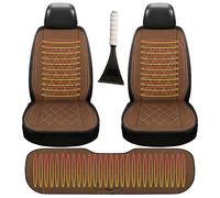 Fxiaobin Universal warmth Winter Car Seat Covers for Comes with snow shovel The best gift for driver friends in winter,brown-threepiece