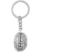 Fxieng Silver Anatomical Brain Keychain Brain Organ Pendant 3D Neurologist For Key Holder For Doctor Women Men, Women's Fashion,Car Keychain