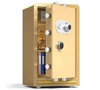 FXJJHDA s Fire-proof And Anti-theft Steel Storage 80cm Cabinet Household Hotel Finance High Factor (Brown)