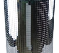 FXLab 30X40cm Mirror Cylinder in Silver | Size: 30X40 cm FXLab Silver 30X40 cm