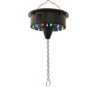 FXLAB Battery Powered Mirror Ball Motor With Bright Multi Coloured LED Lights Which Flash to the Music With Hanging Chain For Disco, Show, Party, Decoration