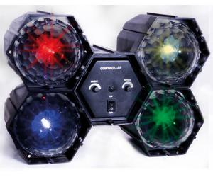 FXLab Portable 4Way Disco Performance Light Stage DJ Club Event LED Light Effect