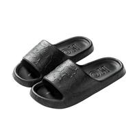 FXLLRY Slippers Eva Women's Sandals Summer Outdoor Indoor Non-slip Soft Bottom For Men-bear - Black-44-45 Suitable Ordinary Times (43-44)