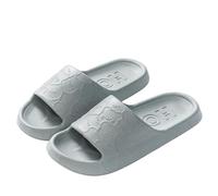 FXLLRY Slippers Eva Women's Sandals Summer Outdoor Indoor Non-slip Soft Bottom For Men-bear - Gray-40-41 Suitable Ordinary Times (39-40)