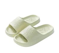 FXLLRY Slippers Eva Women's Sandals Summer Outdoor Indoor Non-slip Soft Bottom For Men-bear - Light Green-36-37 Suitable Ordinary Times (35-36)
