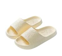 FXLLRY Slippers Eva Women's Sandals Summer Outdoor Indoor Non-slip Soft Bottom For Men-bear - Yellow-40-41 Suitable Ordinary Times (39-40)