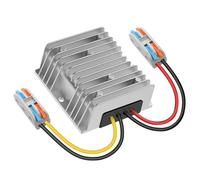 Fxlpower 24 V to 12 V Voltage Converter, Step Down 24 V 12 V 15 A 180 W with Quick Connector Cable Connector, Voltage Stabiliser for Golf Cart Car Engine Truck Car Boat