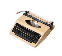 FXLUHAY Classic Manual Typewriter,Traditional Typewriter,Perfect,No Power Supply,Two-Color Printing,for Notes, Letters,Creative Writing,Writers Literary,(Milkteacolor)