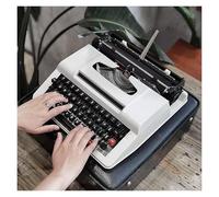 FXLUHAY Manual Traditional Typewriter, Retro Style Manual Typewriter, Classic Word Processor, Perfect for Writing Novels Anywhere