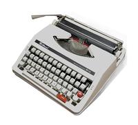 FXLUHAY Mechanical English Typewriter, Old-Fashioned Traditional Portable Manual Typewriter, Classic Nostalgia Portable Retro Manual Typewriter,