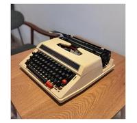 FXLUHAY Old Fashioned Manual Typewriter Portable Machinery Word Processing Typewriter, Included Twin Spool Black Red Ribbon(B)