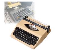FXLUHAY Portable Manual Typewriter Machine,Old Fashioned Mechanical English Retro,Traditional Typewriter Classic Word Processor(C)