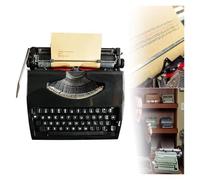 FXLUHAY Portable Manual Typewriter Machine,Old Fashioned Mechanical English Retro Typewriter,Traditional Typewriter Classic Word Processor,(A)