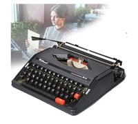 FXLUHAY Retro Manual Typewriter, Machinery Typewriter Old Fashioned Manual Typewriter, for Note Taking, Letters, Memoirs(Black)